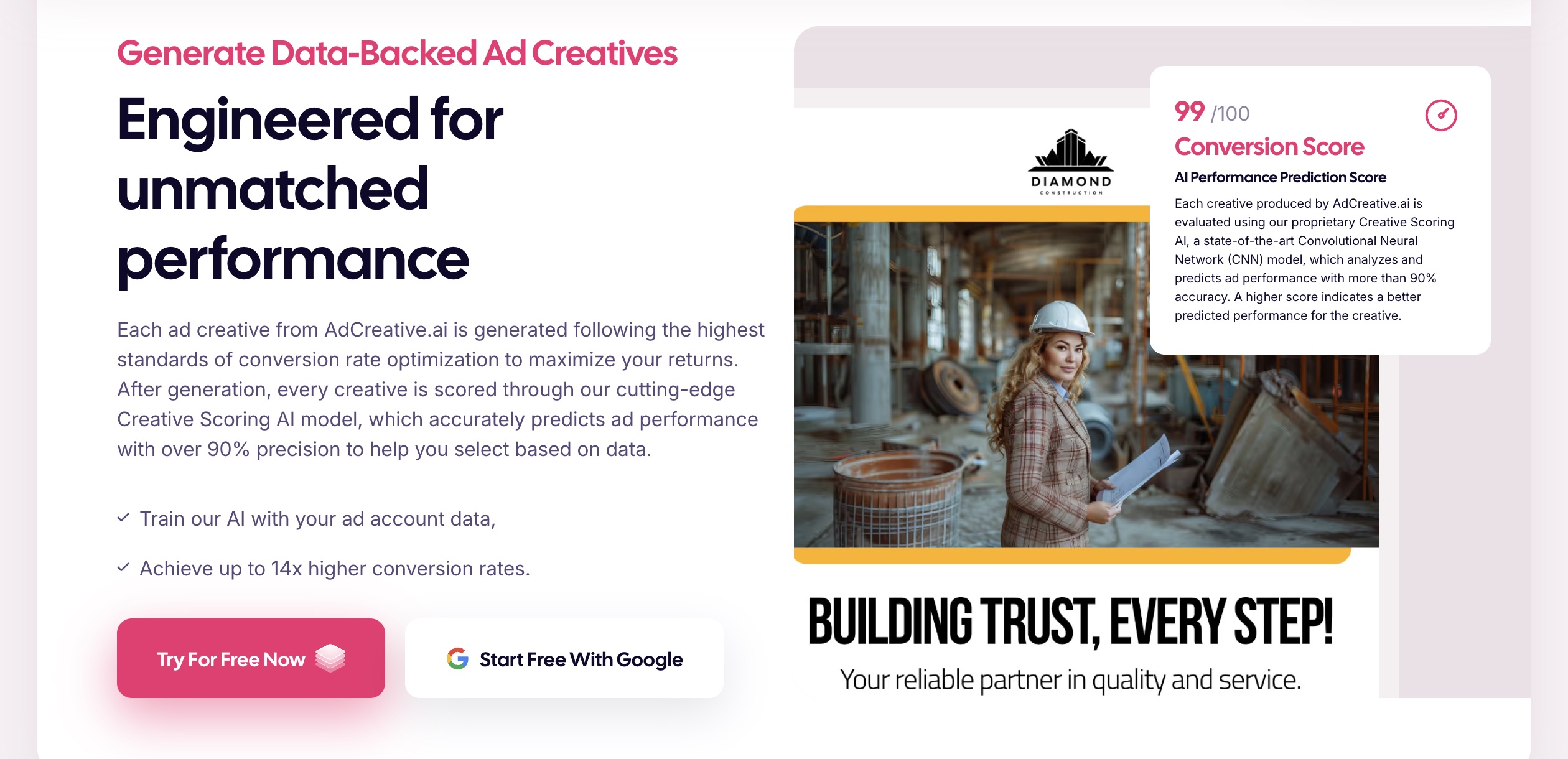 AdCreative.ai Dashboard