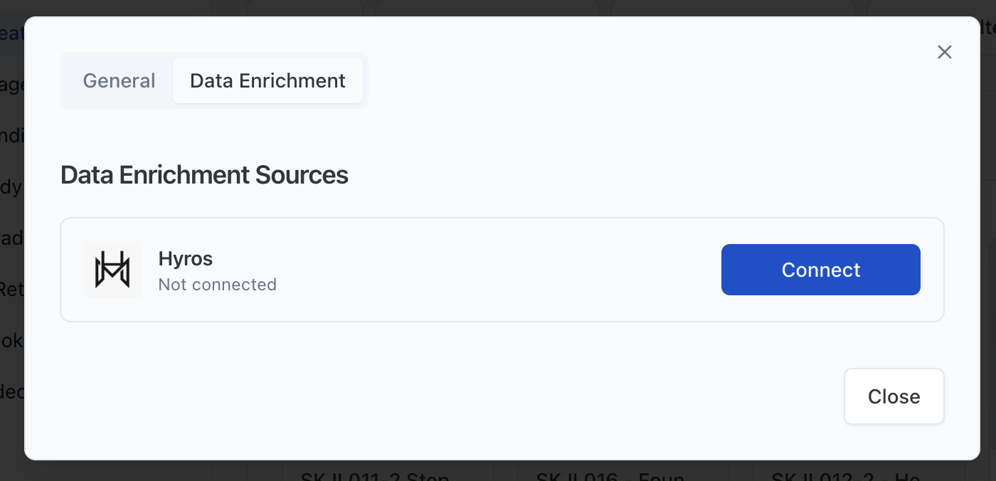 Hyros integration overview