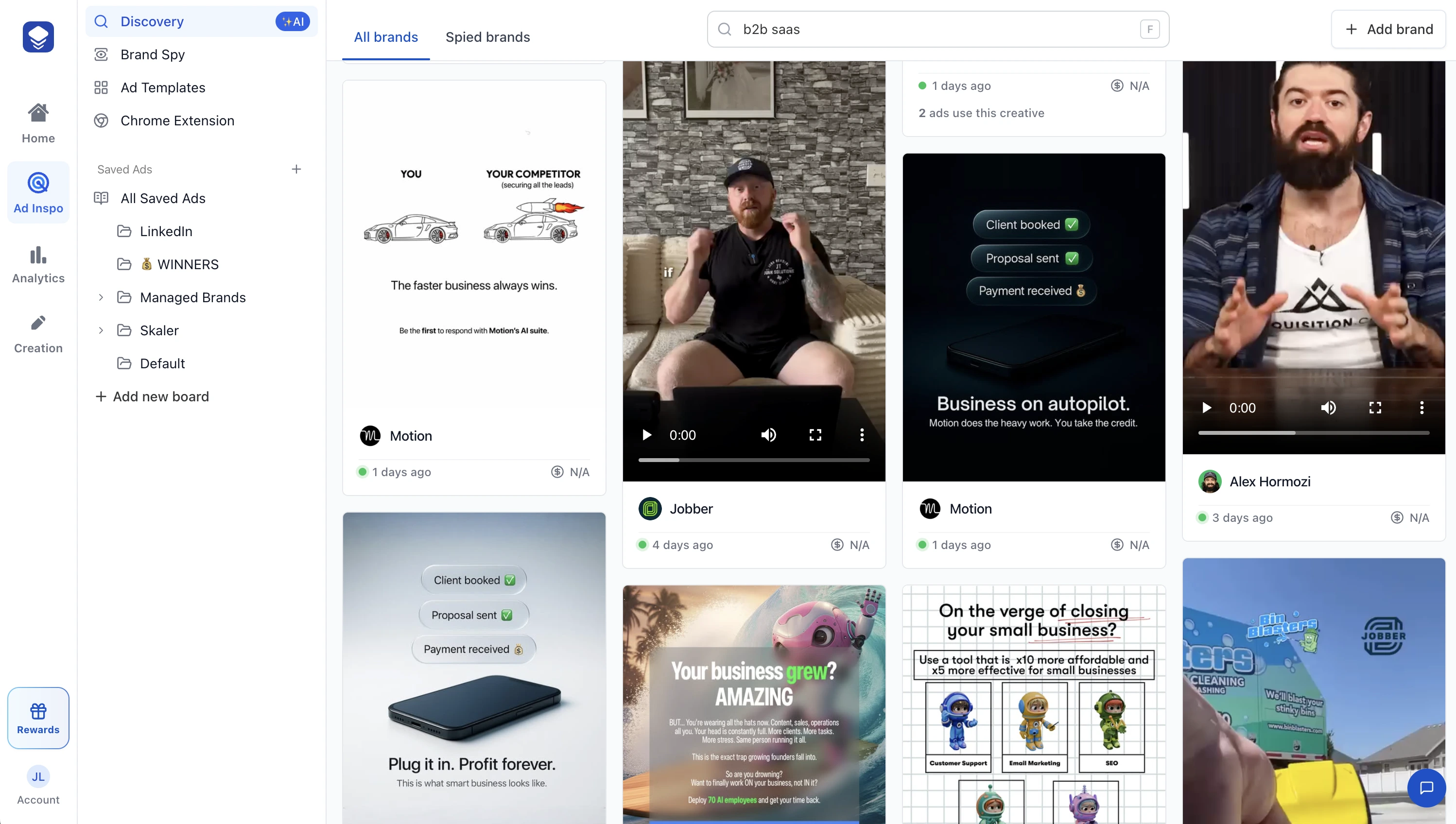 Skaler multi-platform swipe file