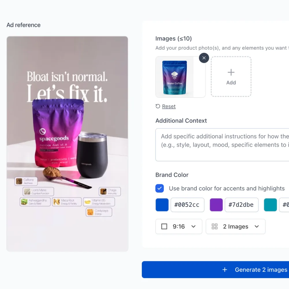Remix their best ads for your product